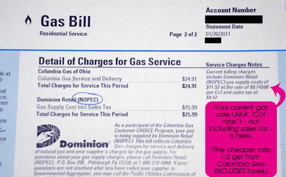 Gas Billing Services