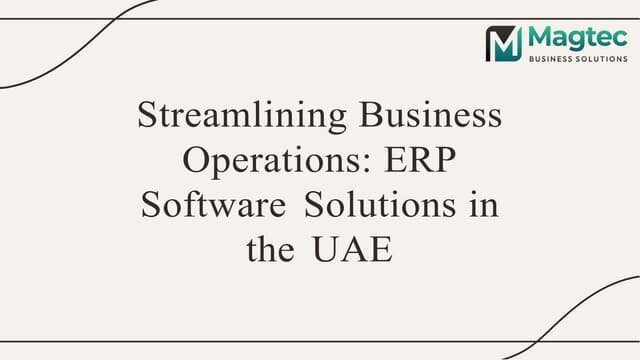 Erp Software In Uae